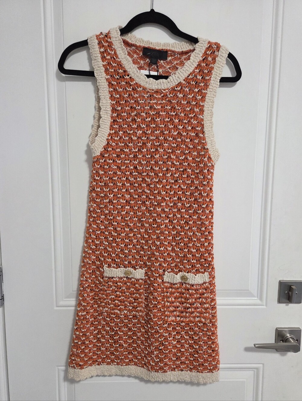 NWT - Zara Women's Structured Knit Mini Dress - Size M
